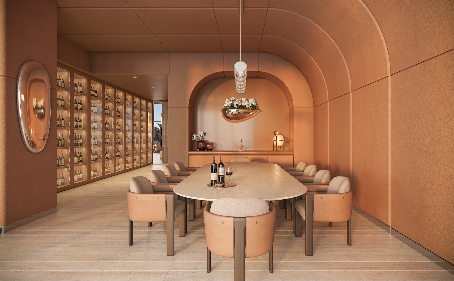 619 Brickell residents-only Nobu private dining room rendering