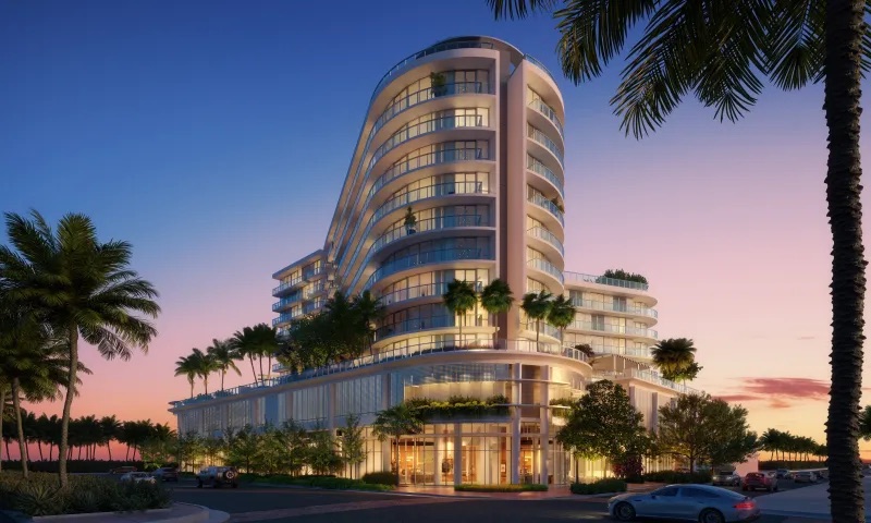 7200 Collins Miami Beach official rendering of the 12-story condominium at Collins Avenue and 72nd Street in North Beach