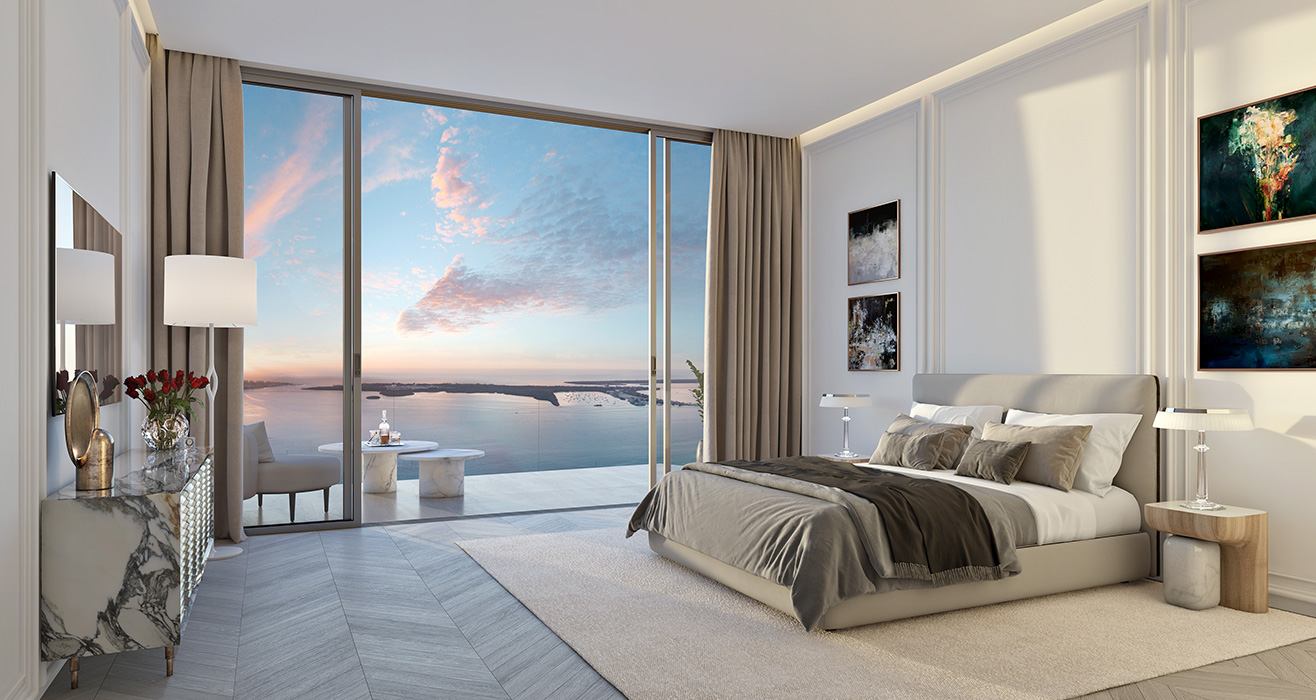 Baccarat Residences Brickell kitchen and dining area