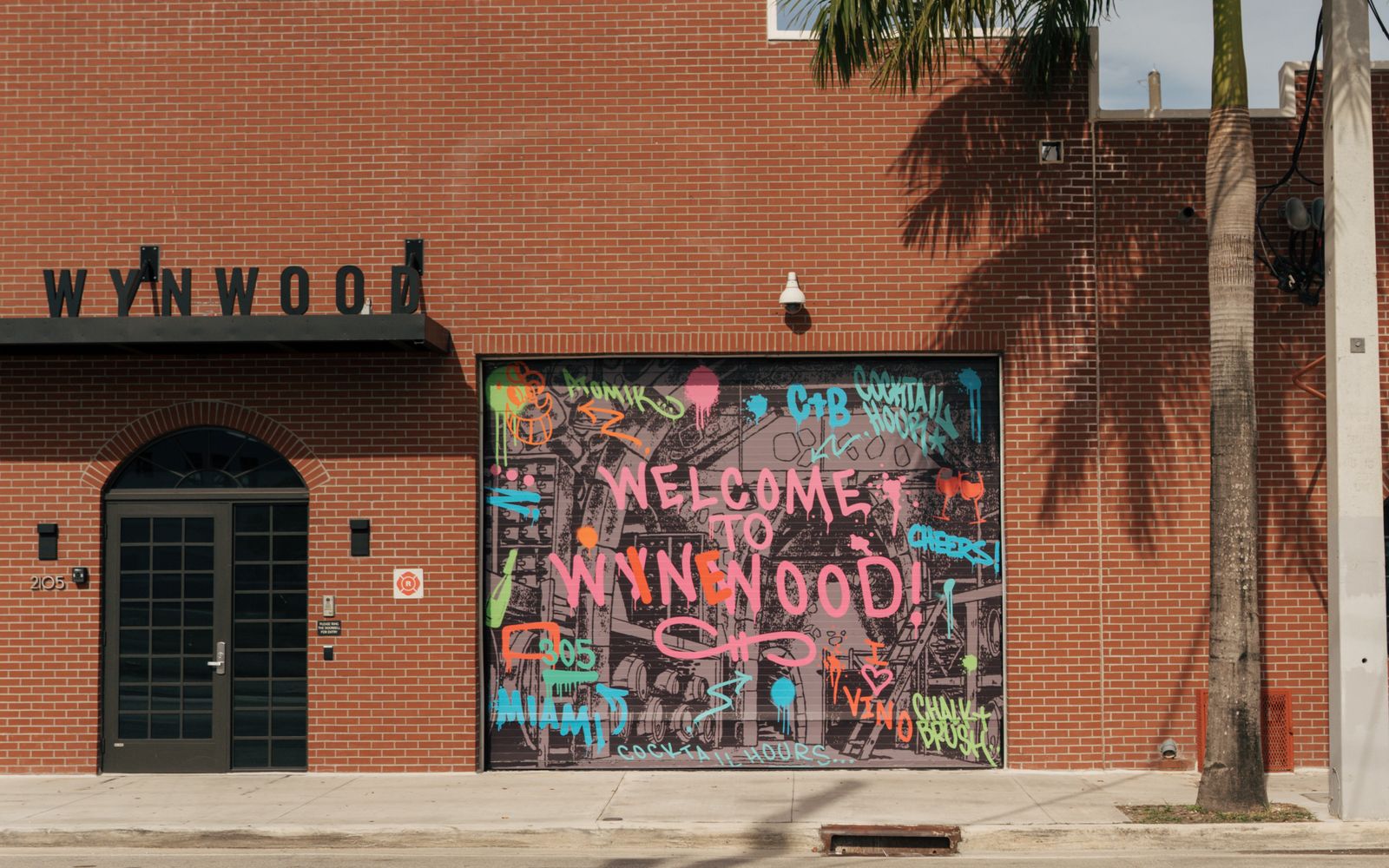 Wynwood Miami street art covering a warehouse wall in the gallery district