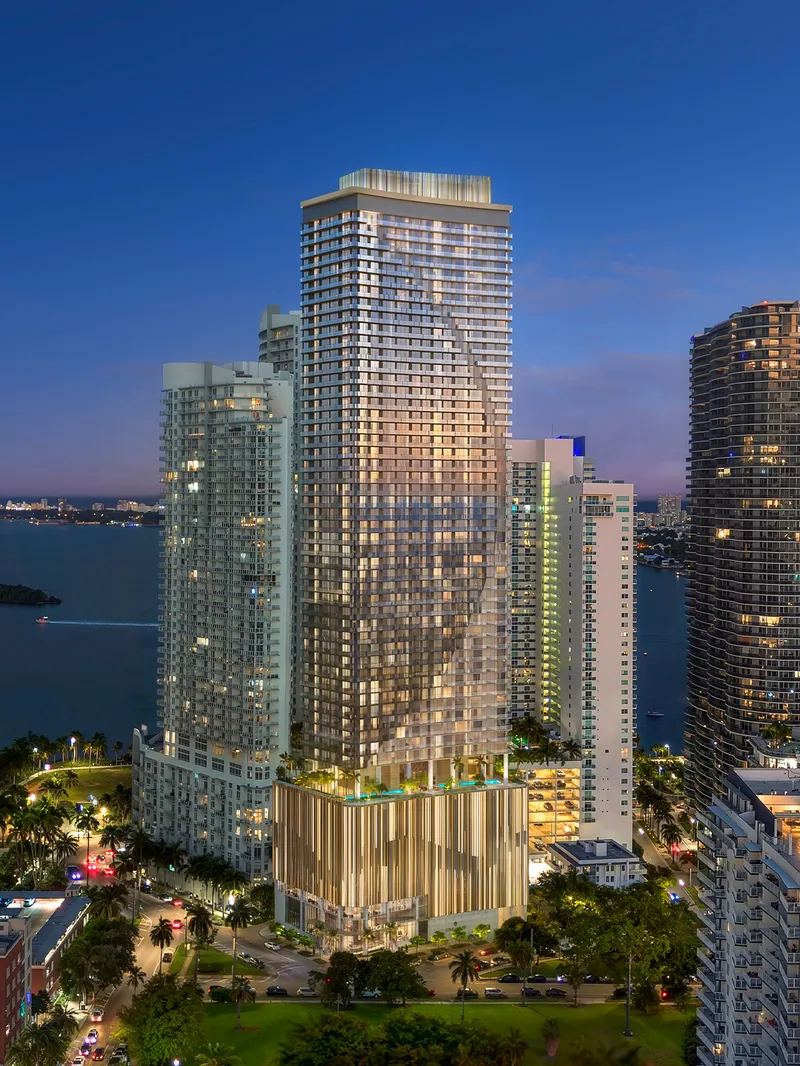 Edge House Residences Miami exterior rendering, Wynwood area tower