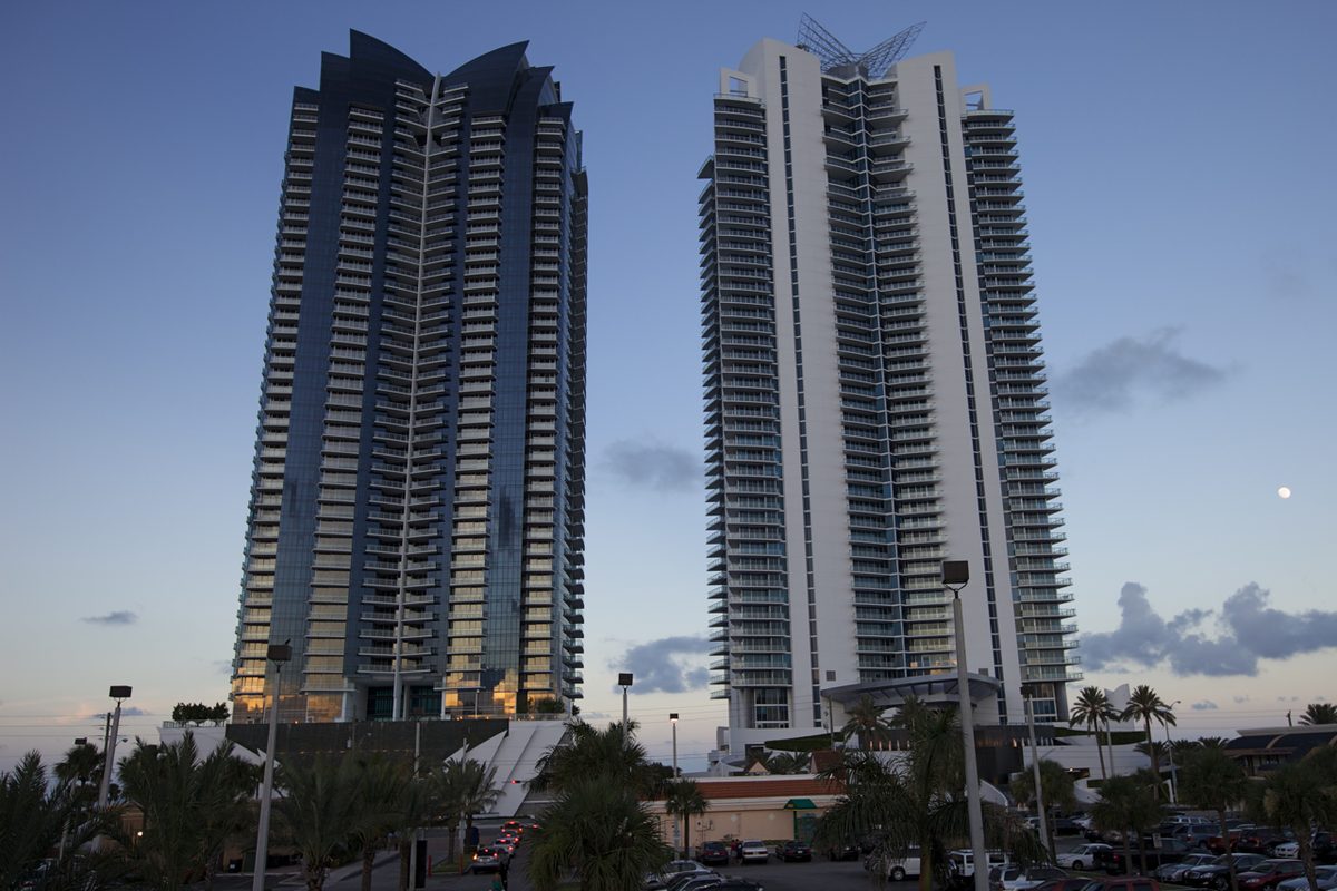 Jade towers on Collins Avenue in Sunny Isles Beach in 2009