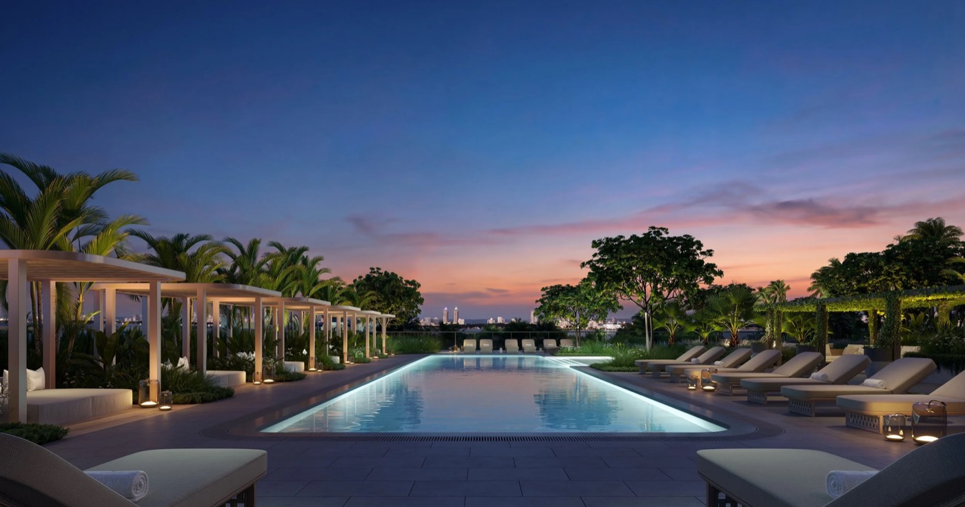 Kempinski Residences Miami Design District social amenity lounge rendering