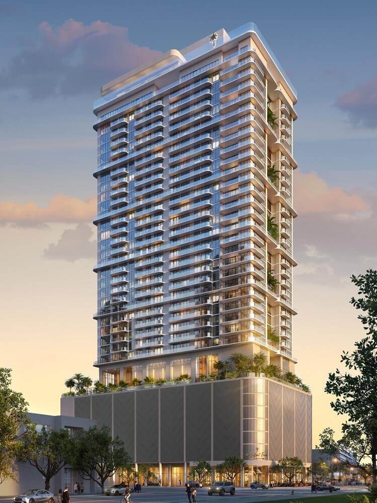 Palm Tree Residences Miami tower rendering, 37-story Downtown Miami building at 31 NW 10th Street