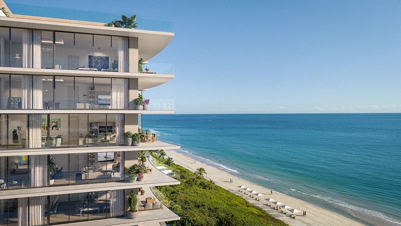 Rosewood Residences Hillsboro Beach oceanfront tower, 1180 Hillsboro Mile Hillsboro Beach
