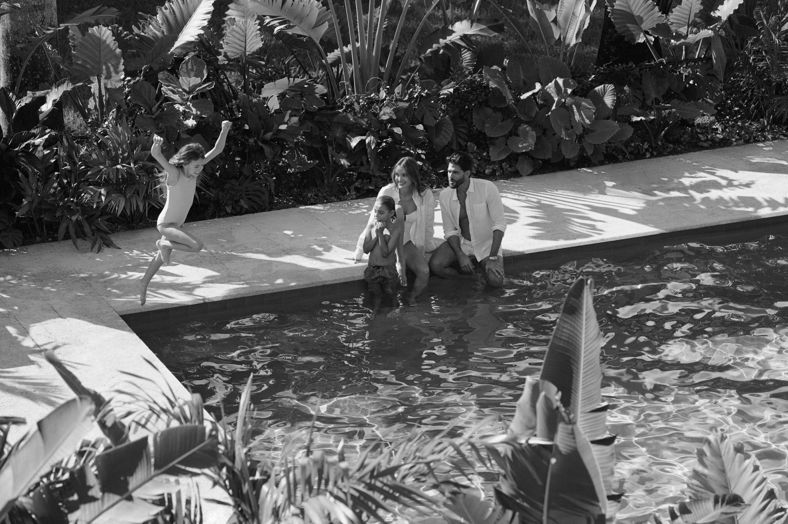 Shore Club Private Collection pool and botanical garden rendering on the three-acre Miami Beach estate