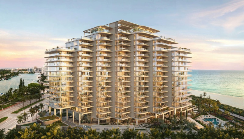 The Perigon Miami Beach OMA-designed oceanfront condo, 5333 Collins Avenue Mid-Beach Miami Beach