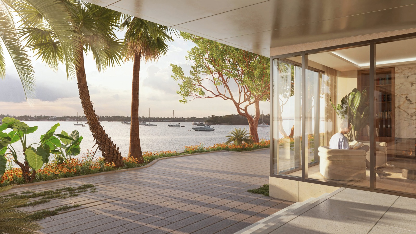 Tula Residences North Bay Village waterfront tower rendering on Biscayne Bay