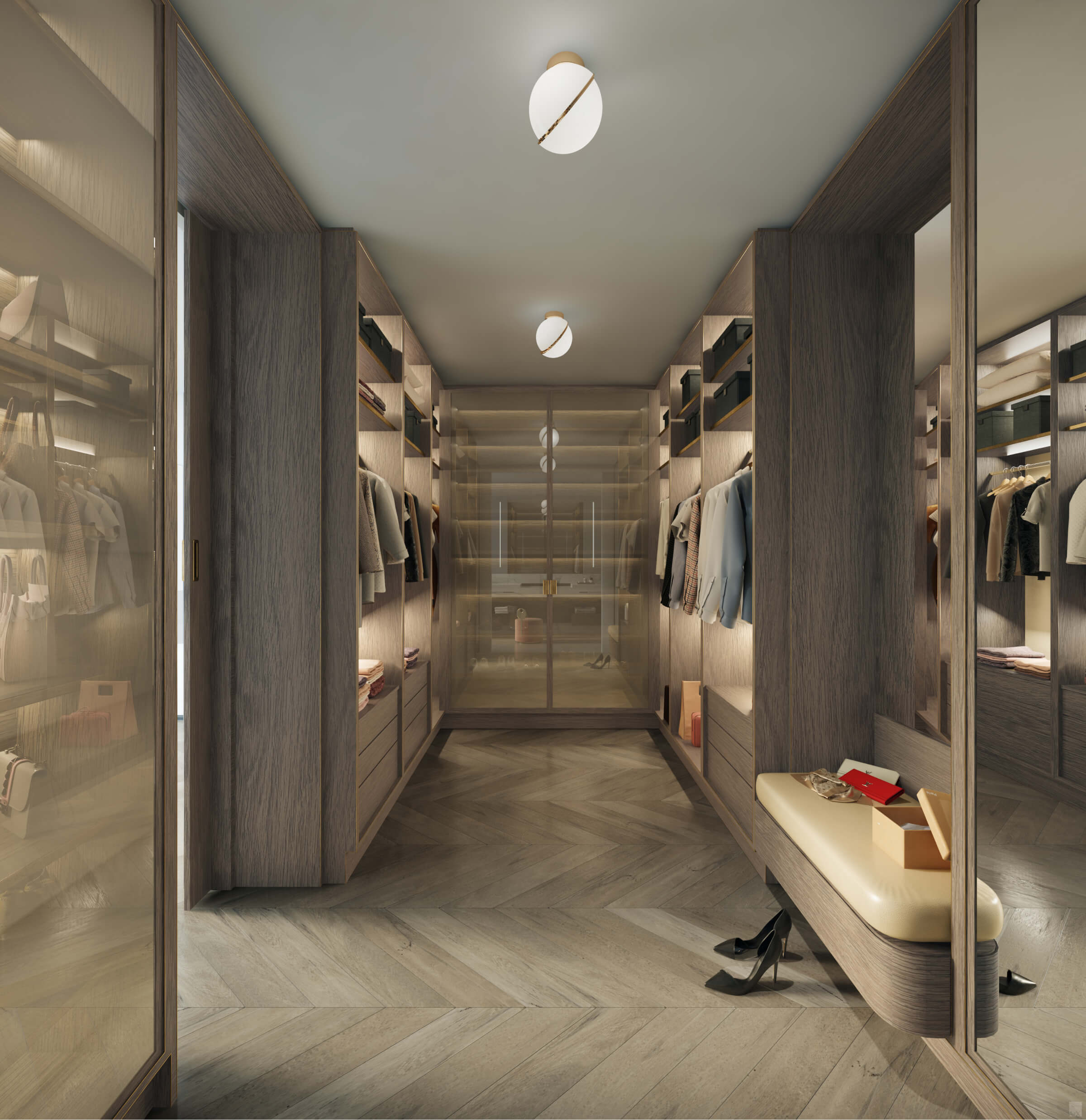 Waldorf Astoria Miami custom wardrobe and dressing room