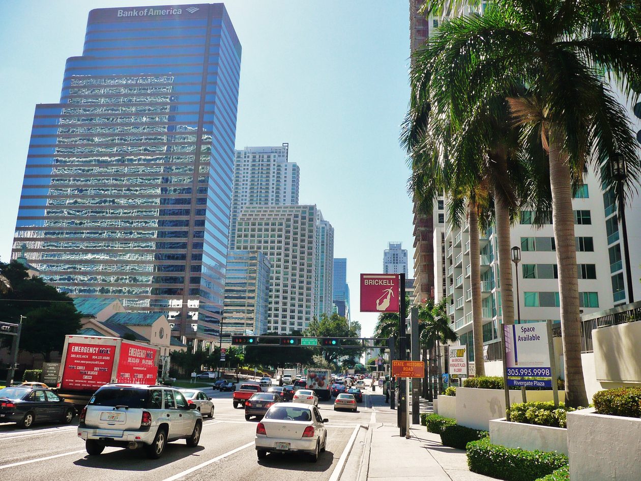 Brickell Avenue in Miami's financial district
