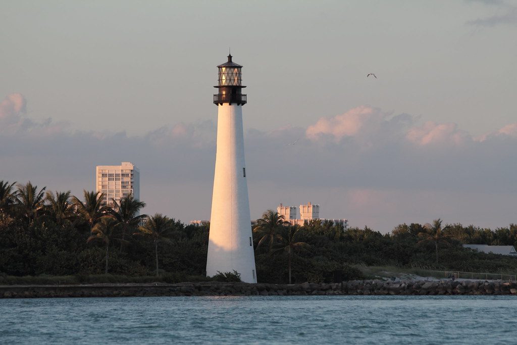 The Cape Florida Lighthouse on Key Biscayne