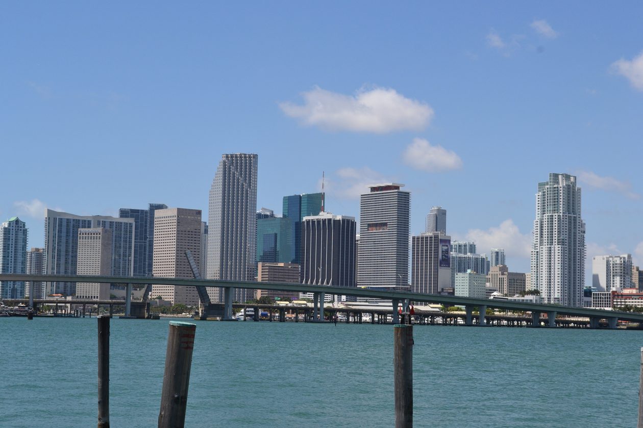 The Miami skyline over Biscayne Bay