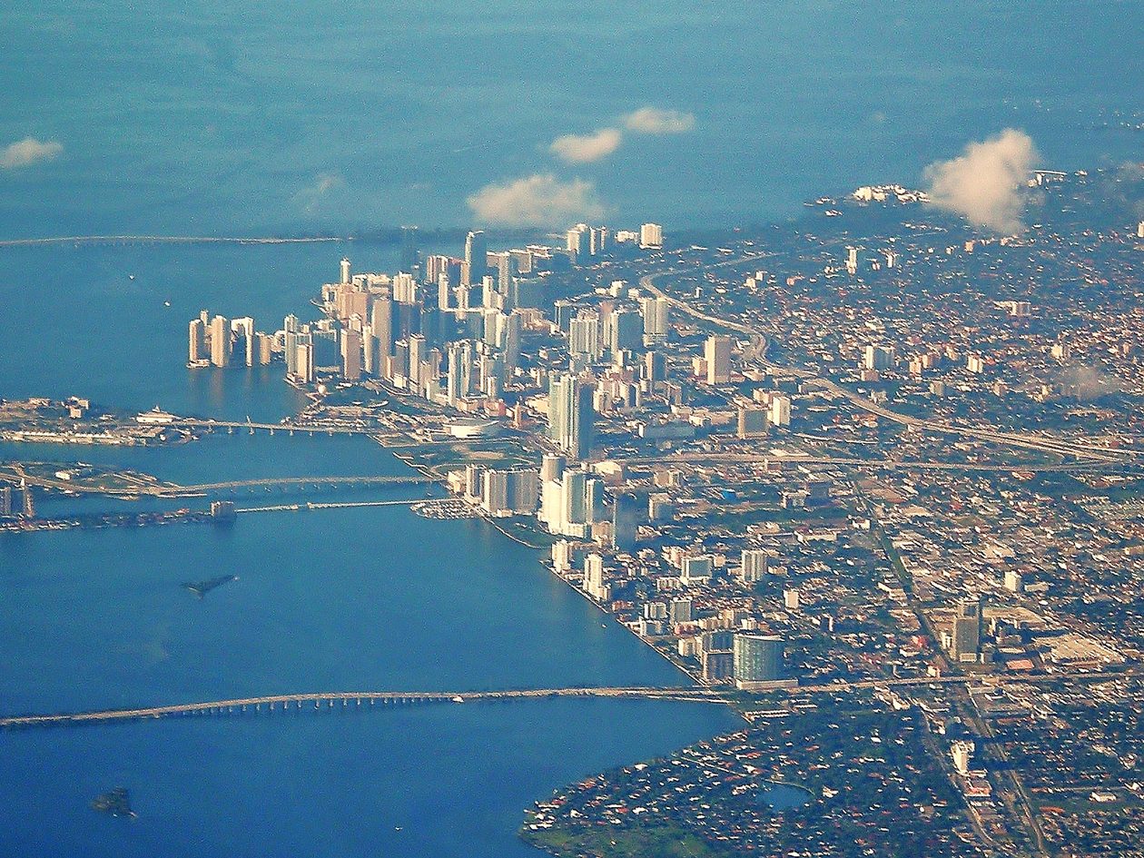 Downtown Miami from the air