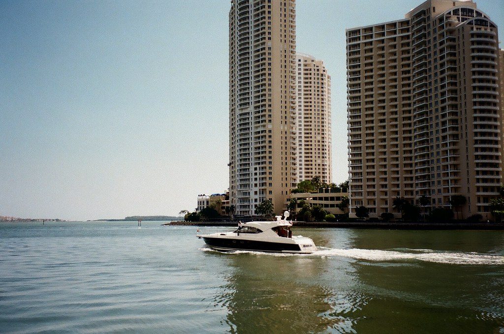 The Miami River in Downtown Miami