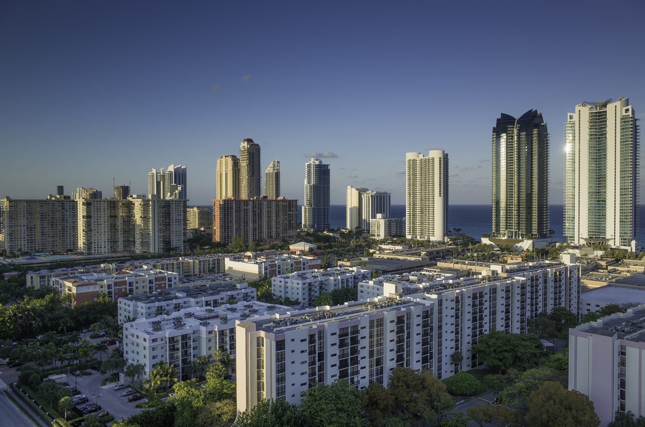 Oceanfront towers in Sunny Isles Beach