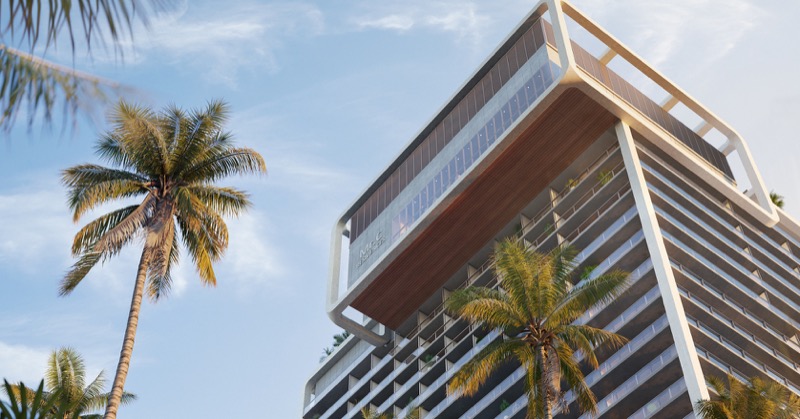 Mr. C Residences West Palm Beach 27-story Cipriani-branded tower rendering at 320 Lakeview Avenue by Terra and Sympatico