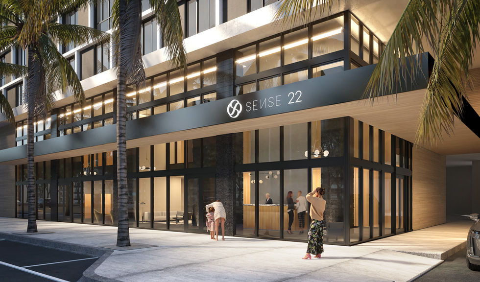Rendering of Sense 22, a 36-story rental tower in Edgewater, Miami