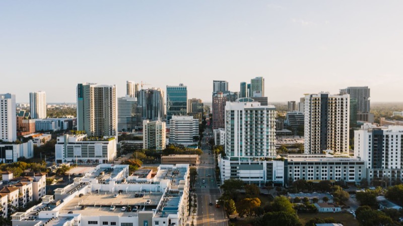 Fort Lauderdale high-rise corridor near Southeast 17th Street where the Terrasse project is proposed